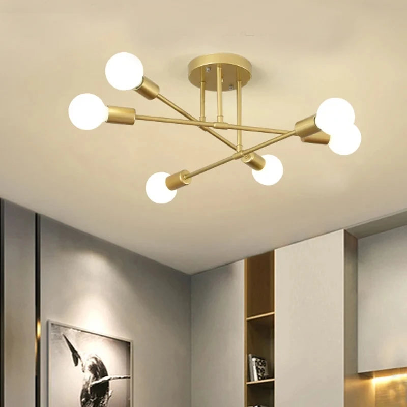 Aurex Nordic Linear Branch Chandelier